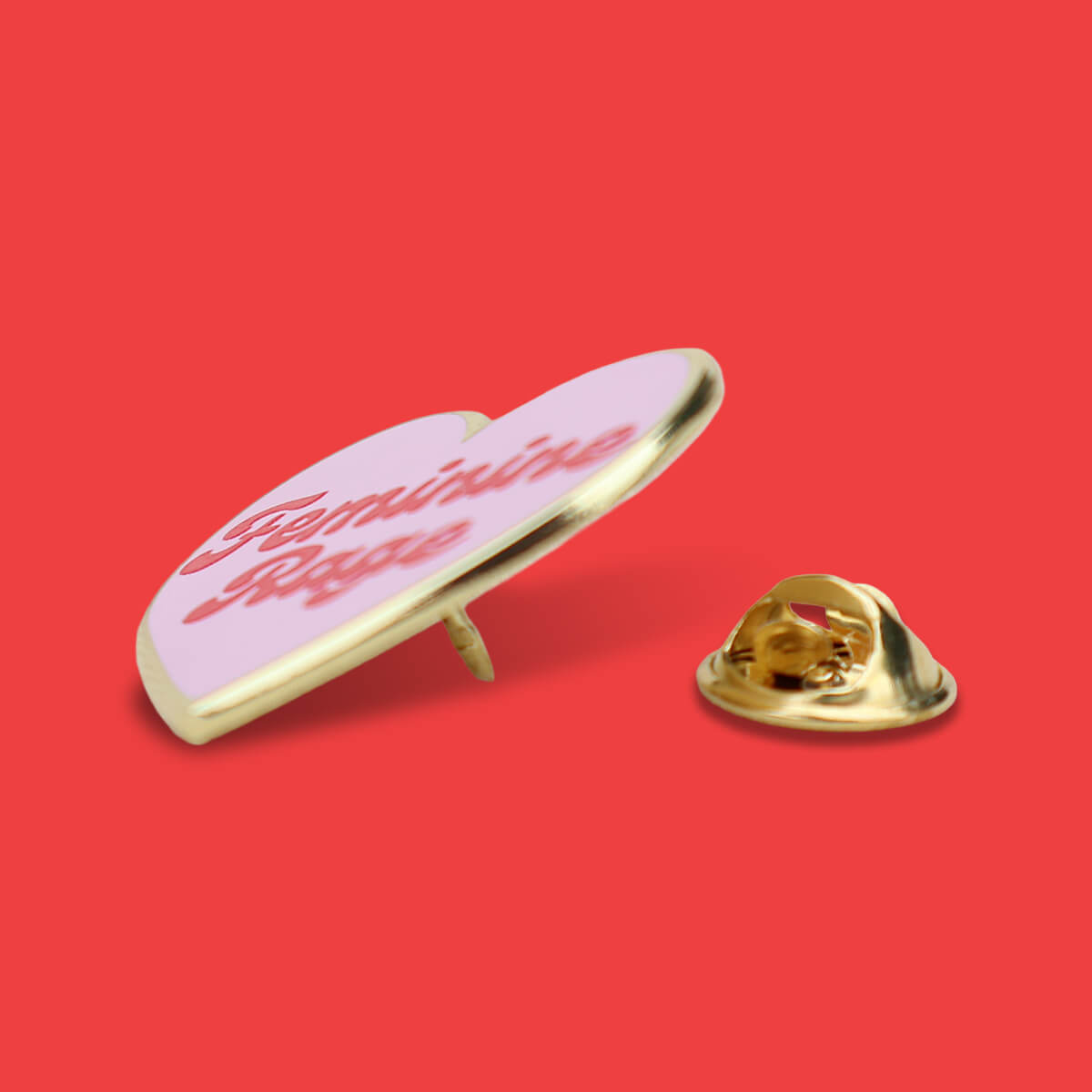 Feminine Rage Enamel Pin • Extreme Largeness Wholesale