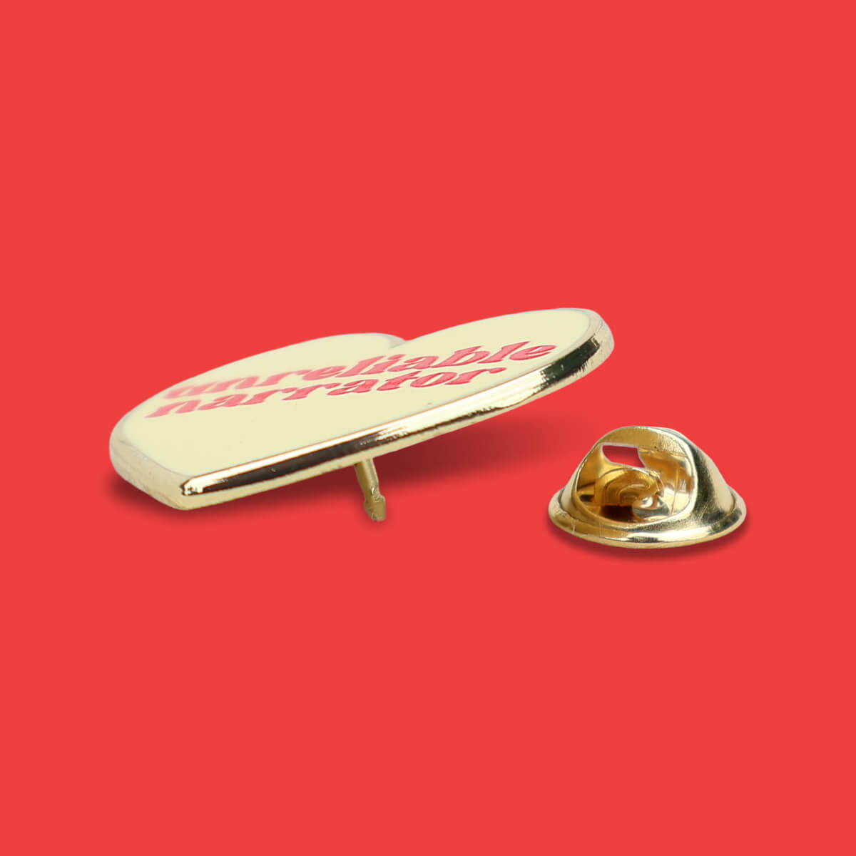 Unreliable Narrator Enamel Pin • Extreme Largeness Wholesale