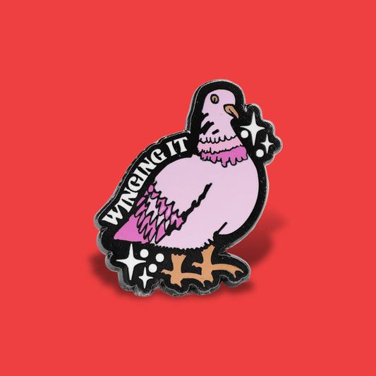 WINGING IT ENAMEL PIN - PACK OF 5