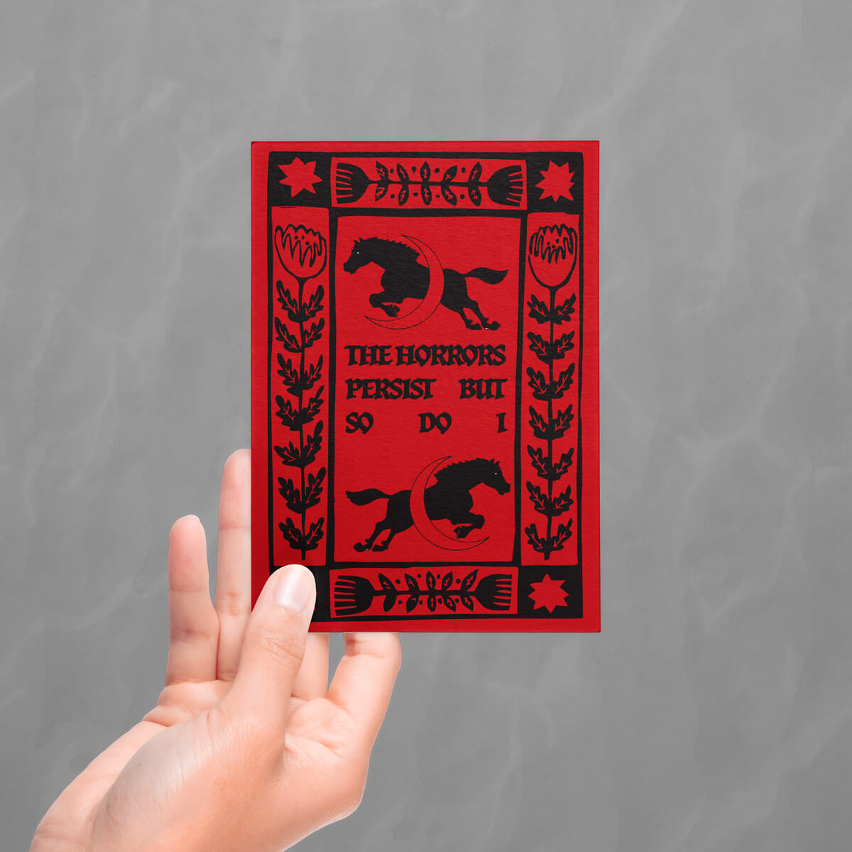 The Horrors Persist Postcard • Extreme Largeness Wholesale