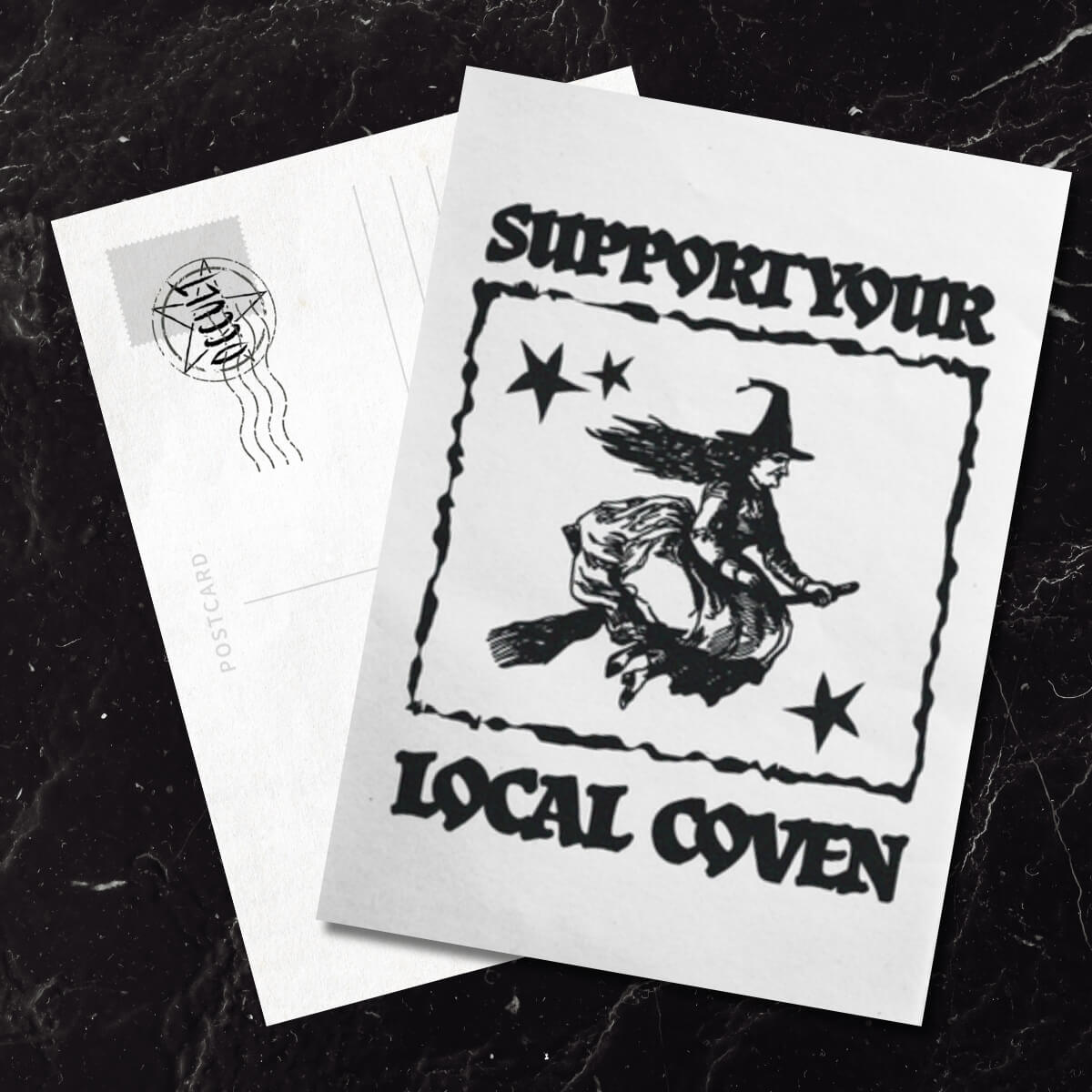 Support Your Local Coven Postcard • Extreme Largeness Wholesale