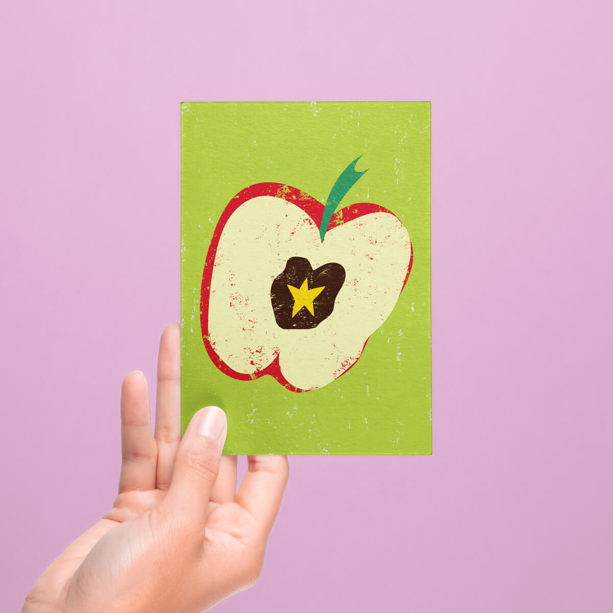 APPLE STAR POSTCARD