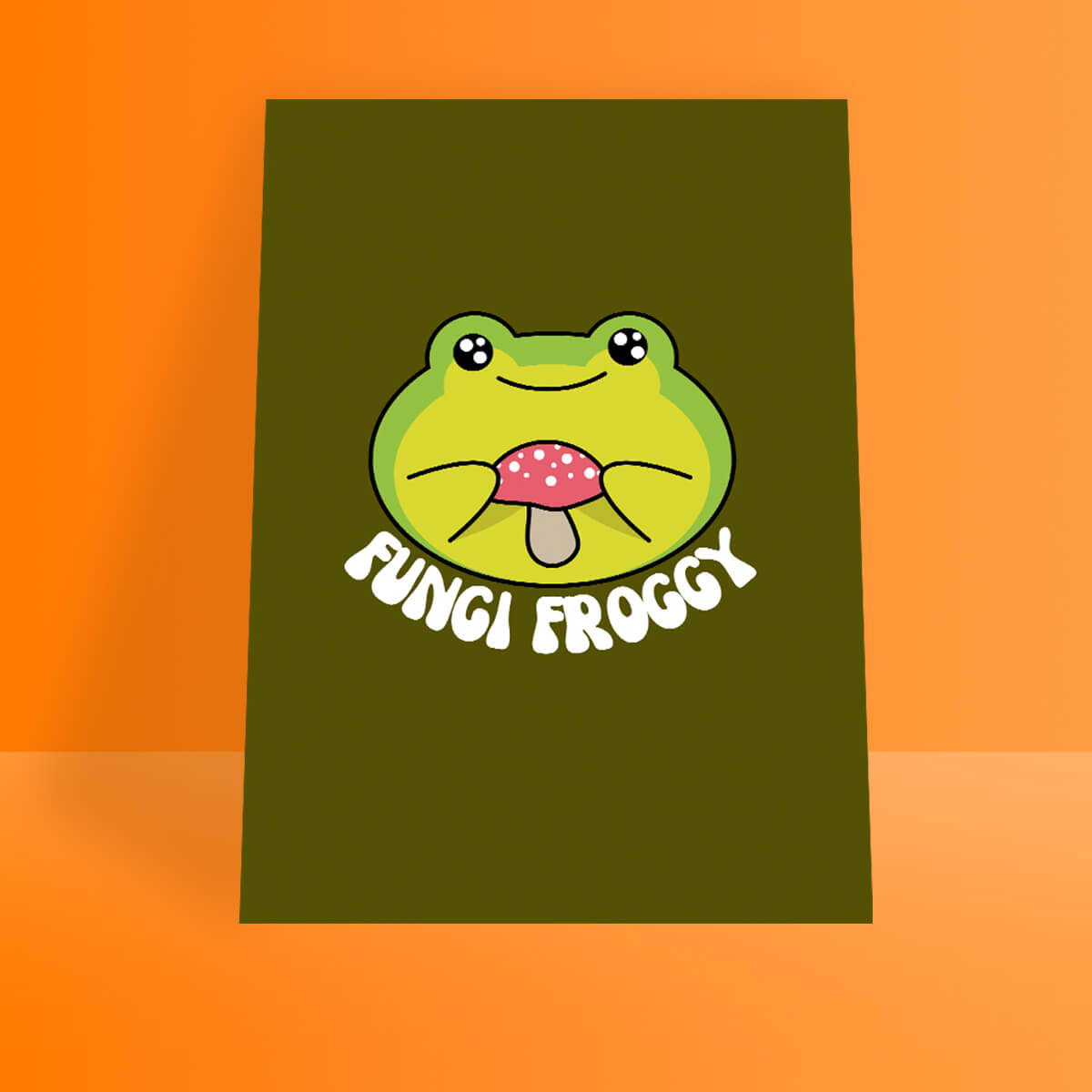 FUNGI FROGGY A4 PRINT - PACK OF 5