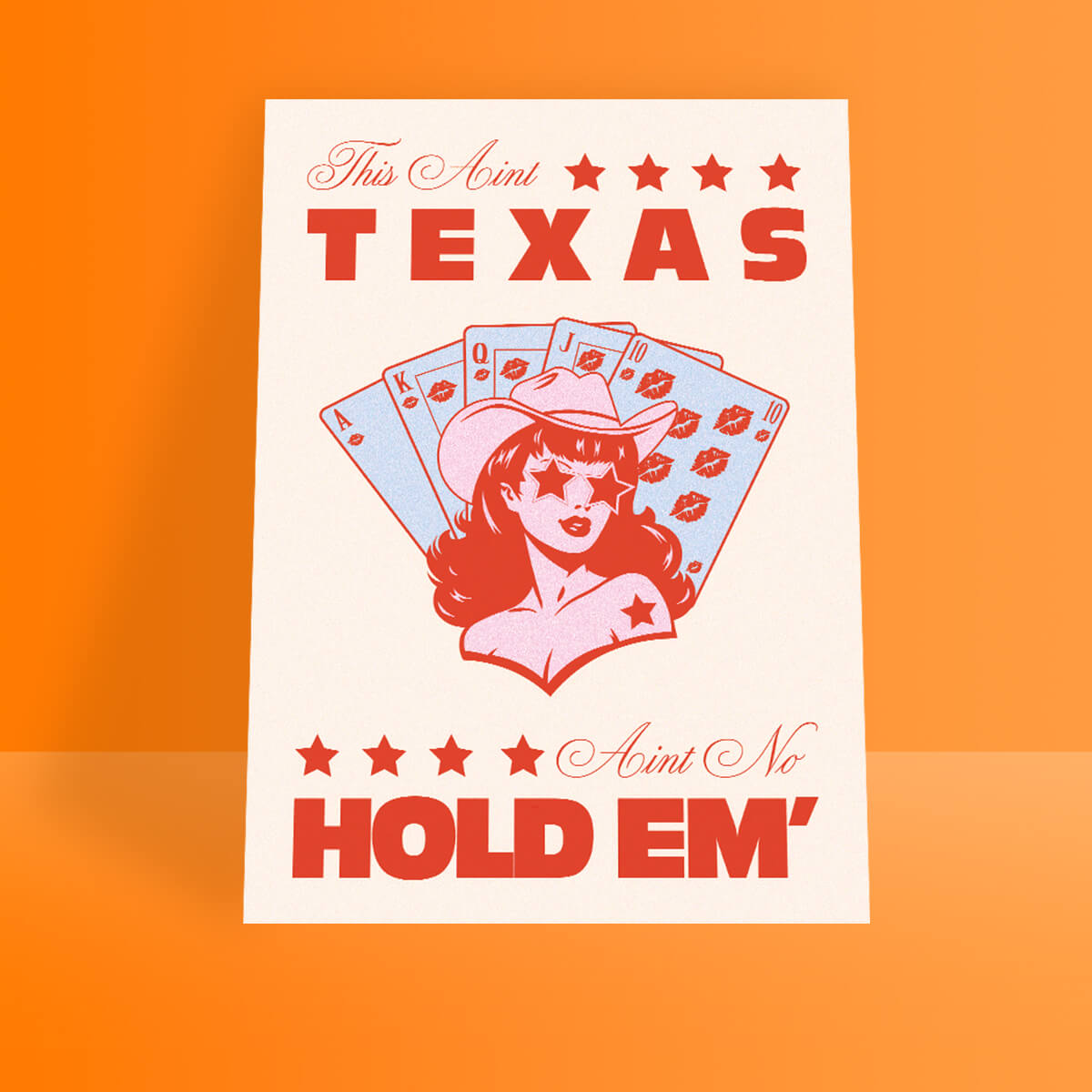 TEXAS HOLD 'EM A4 PRINT - PACK OF 3