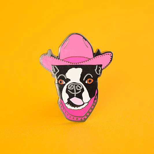 DOG COWBOY ENAMEL PIN - PACK OF 5