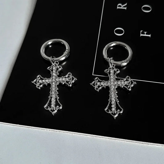 ACCS57 Boot Charm Diamante Cross