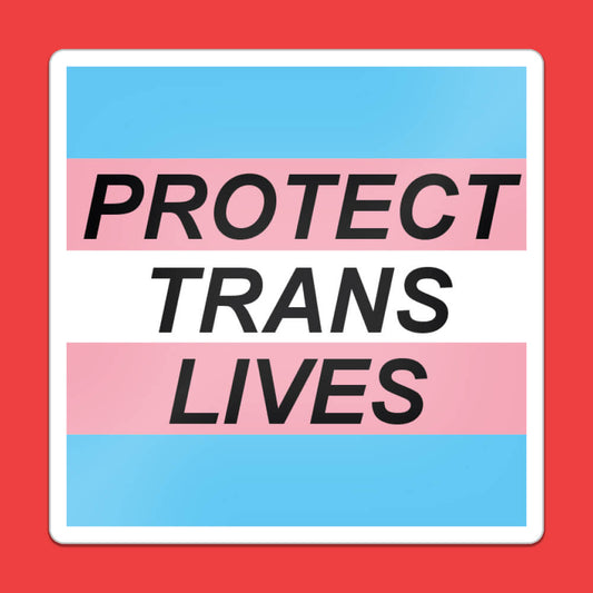 Protect Trans Lives Sticker • Extreme Largeness Wholesale