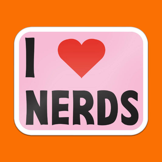 I Heart Nerds Sticker • Extreme Largeness Wholesale