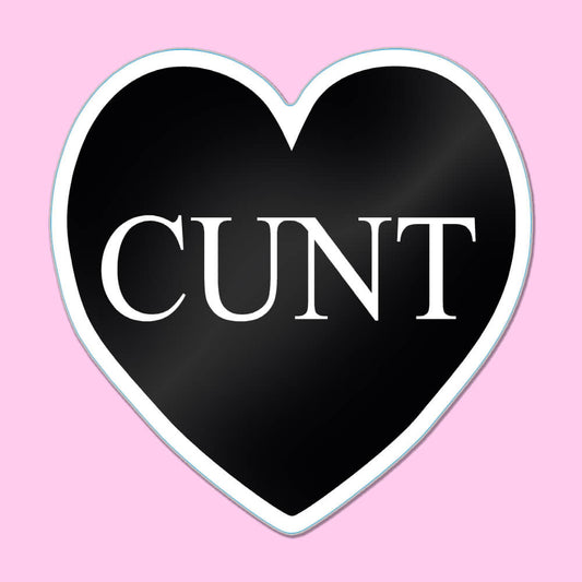 Cunt Heart Sticker • Extreme Largeness Wholesale