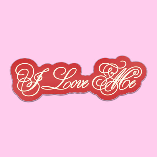 I Love Me White Sticker • Extreme Largeness Wholesale