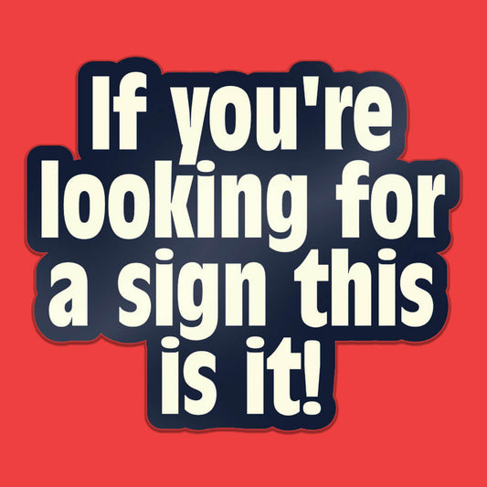 This is a Sign Sticker • Extreme Largeness Wholesale