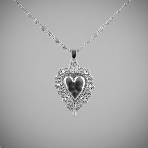 Sacred Heart silver necklace | Extreme Largeness Wholesale