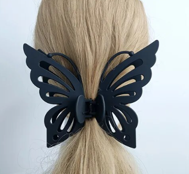 ACCS54 Hair Clip Butterfly Black