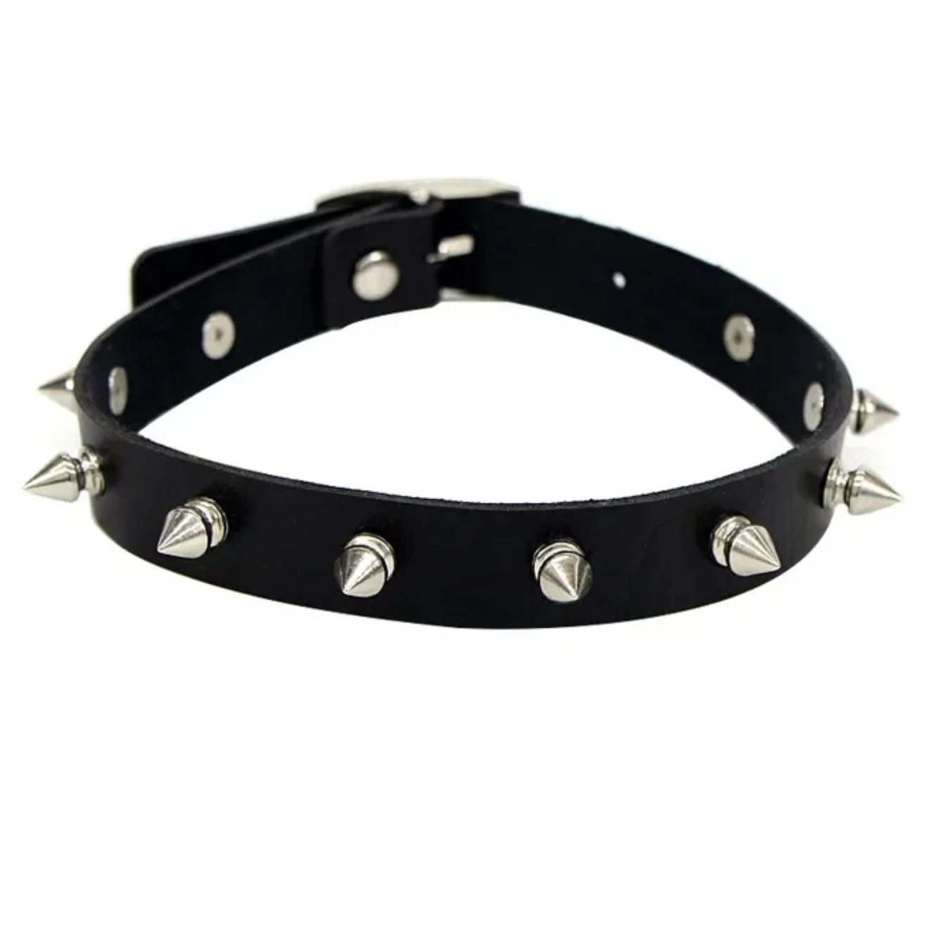 LNK225 1 Row Small Spikes Choker