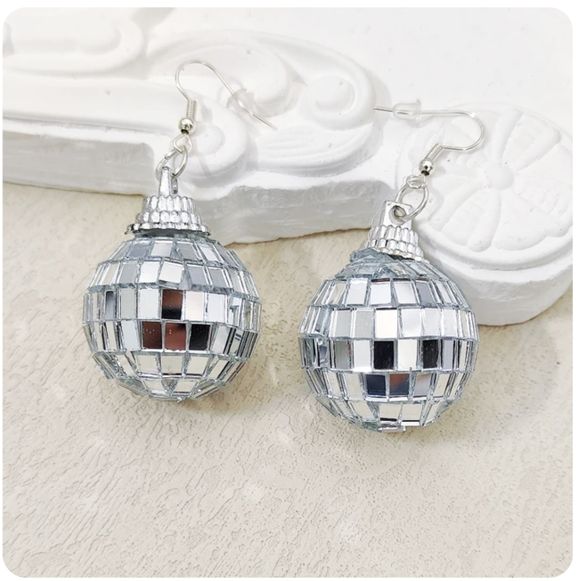 ER557 Disco Ball Earrings Small