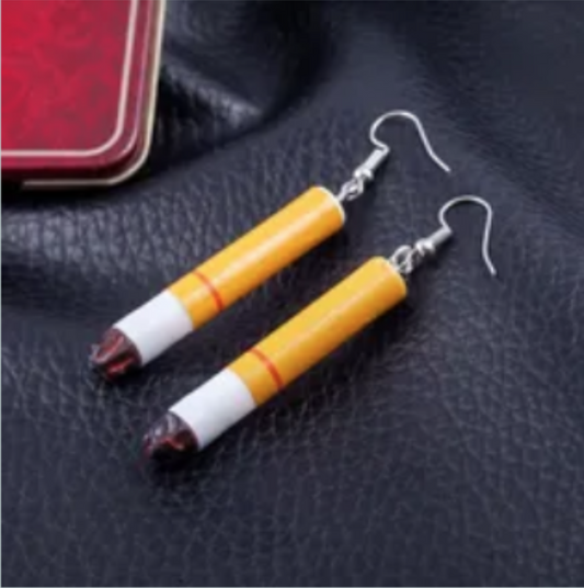 ER597 Half Cigarette Earrings