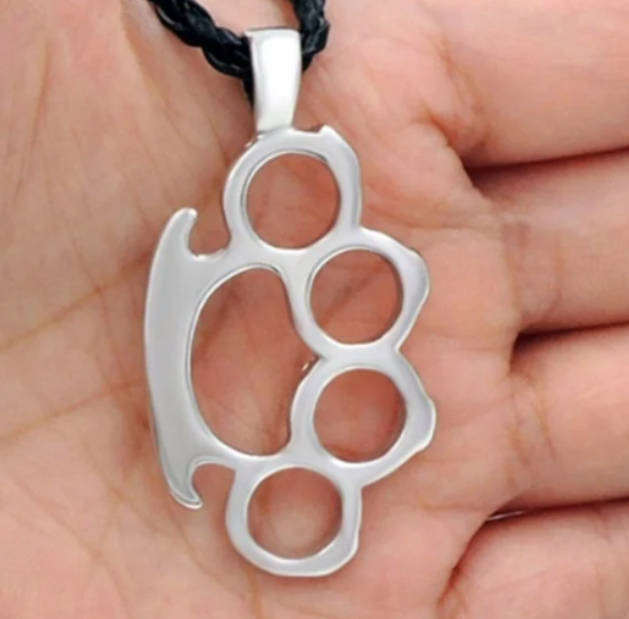 LNK370 Knuckle Duster Necklace