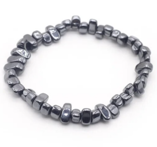 LBRC67 Crystal Bracelet - Hematite