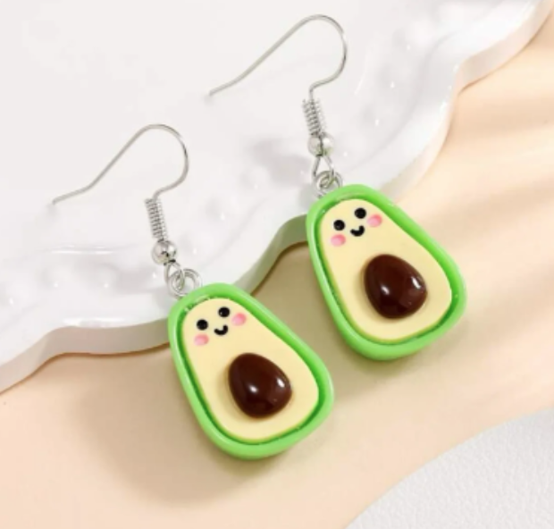 ER919 Cute Avocado Earrings