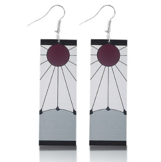 ER904 Demon Slayer Earrings Yoriichi Light