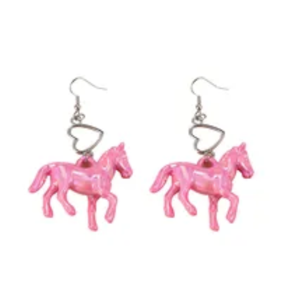 ER690 Pony Earrings Pink