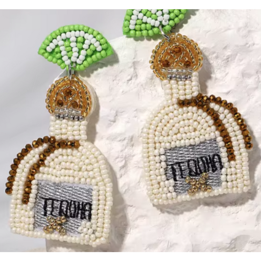 ER962 Beaded Earrings Tequila