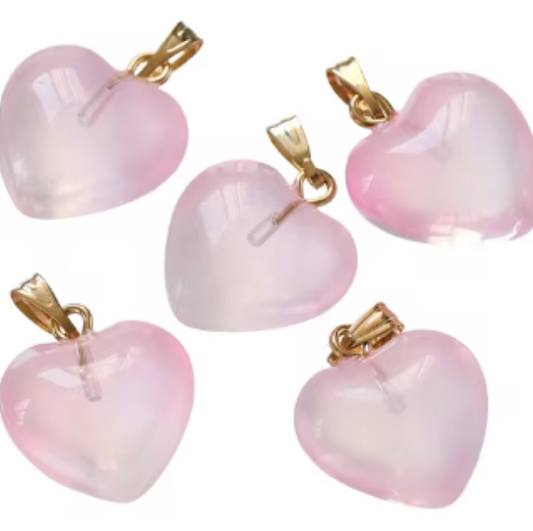 LNK380 Heart Chain Pink