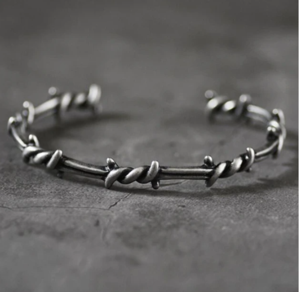 *LBRC37 Barbed Wire Bangle