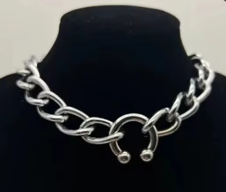 LNK468 Horseshoe Choker Necklace