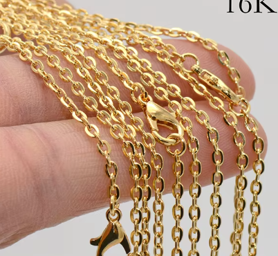 Gold Chain 2mm 20in (50 cm)