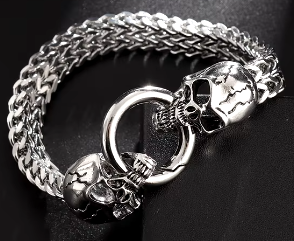 LBRC76 SKULL BRACELET