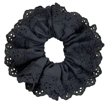 ACCS217 Black Lace Scrunch - Extreme Largeness Wholesale