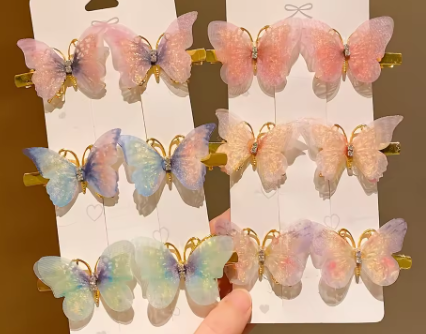 ACCS243 Butterfly Hair Clips - Extreme Largeness Wholesale