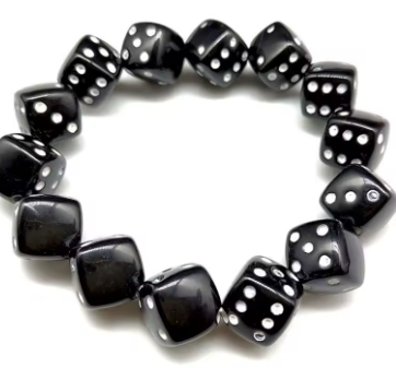 LBRC101 Dice Bracelet Black OC - Extreme Largeness Wholesale