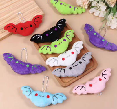 KR194 Cute Bat Heart Plush Keychain - Extreme Largeness Wholesale