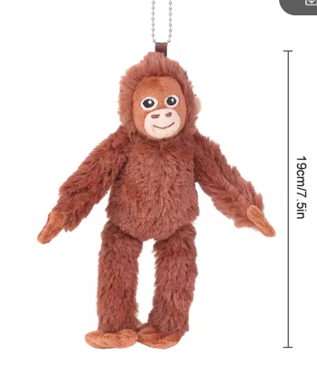 KR222 Monkey Plush Keyring - Extreme Largeness Wholesale