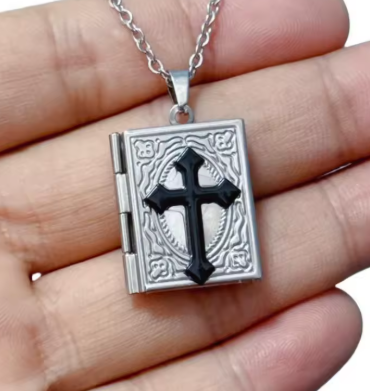 LNK669 Holy Book Necklace - Extreme Largeness Wholesale