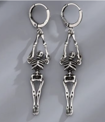ER1252	Hanging Skeleton Earrings