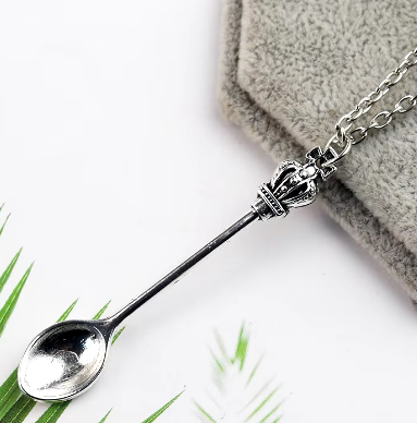 LNK100 Spoon Necklace Silver