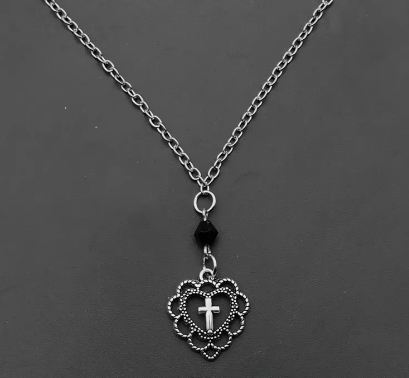 LNK474 Heart Cross NK