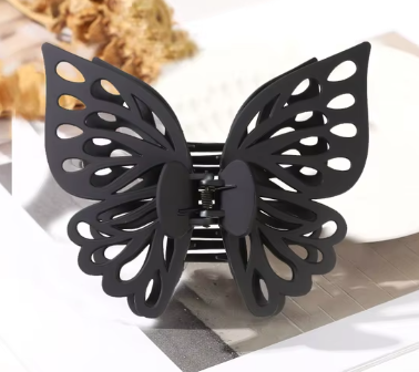 ACCS54 Hair Clip Butterfly Black