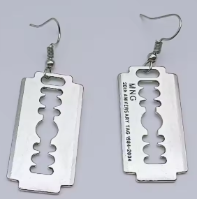ER712 Razor Blade Earrings - Extreme Largeness Wholesale