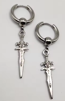 ER867 Dagger Hoops 2 - Extreme Largeness Wholesale