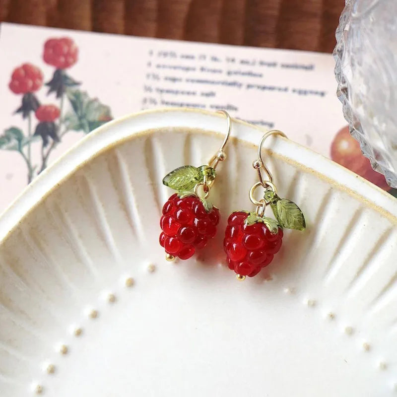 ER900 Raspberry Earrings