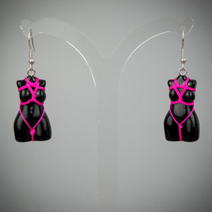 Shibari Earrings Pink | Extreme Largeness Wholesale