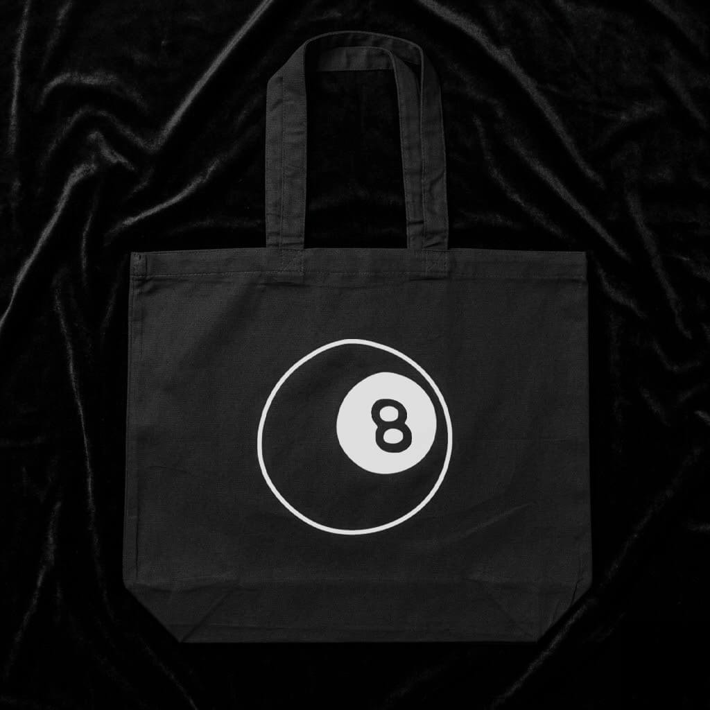 Eight Ball X-Large Black Tote Bag • Extreme Largeness Wholesale