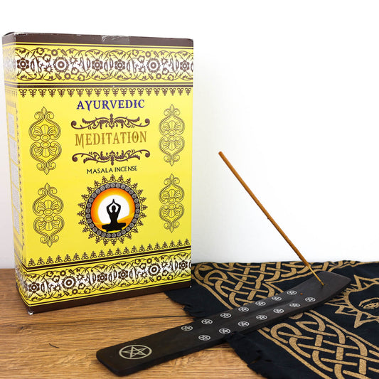 AYURVEDIC MEDITATION INCENSE STICKS - PACK OF 12