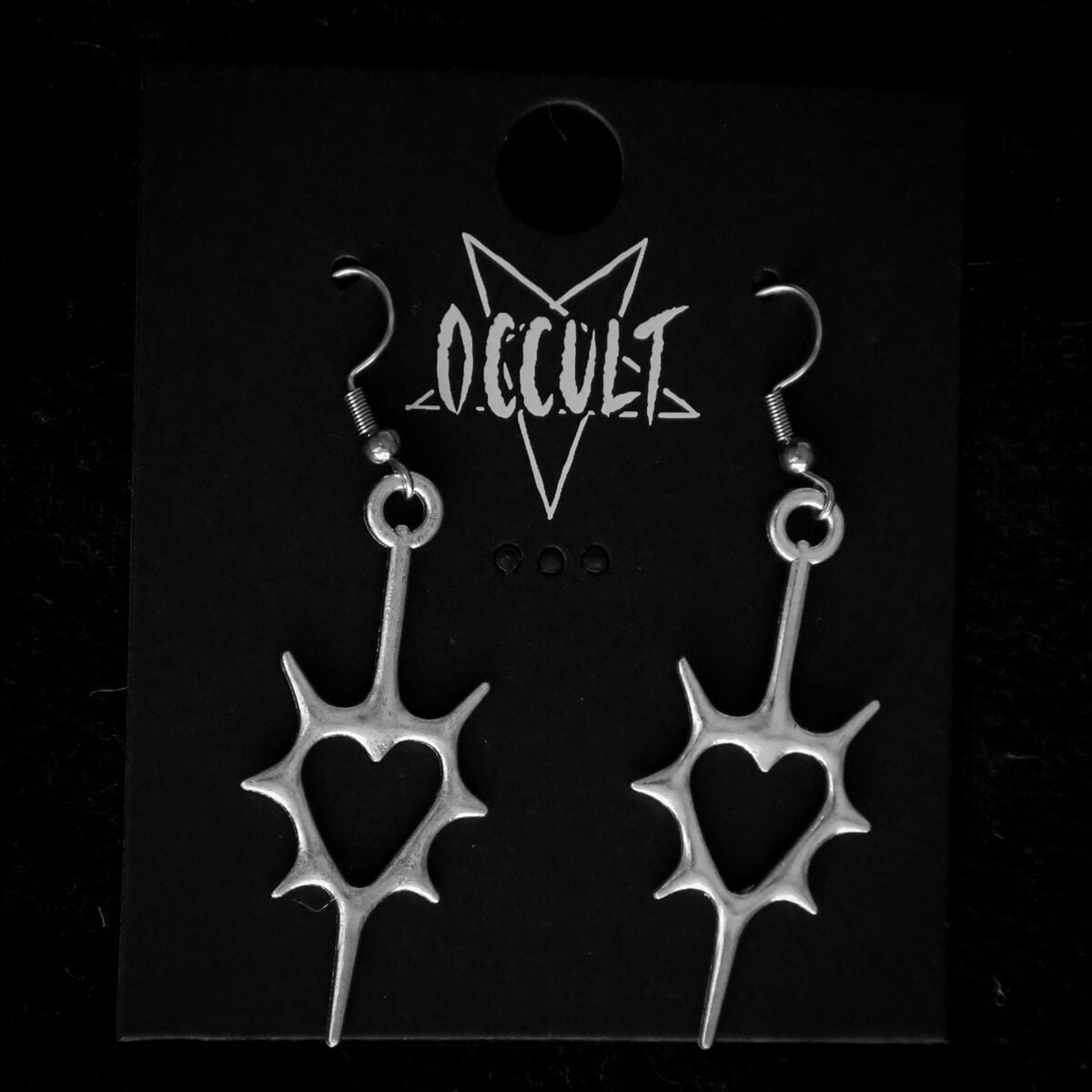 THORNY HEART EARRINGS - PACK OF 5 - Extreme Largeness Wholesale