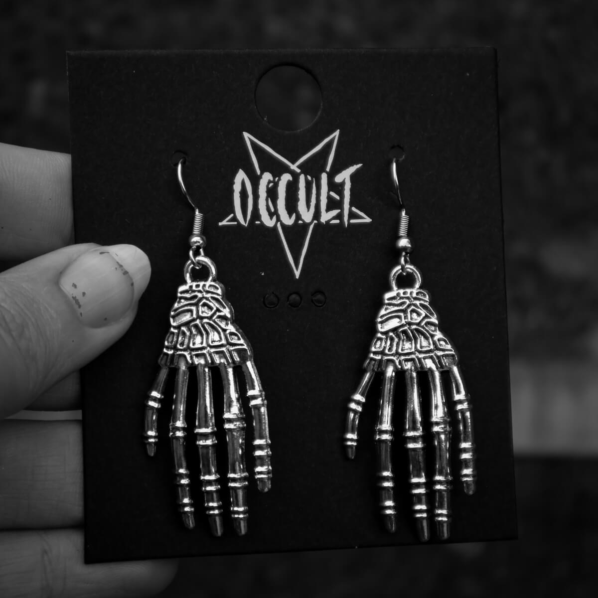 SKELETON HAND EARRINGS - PACK OF 5