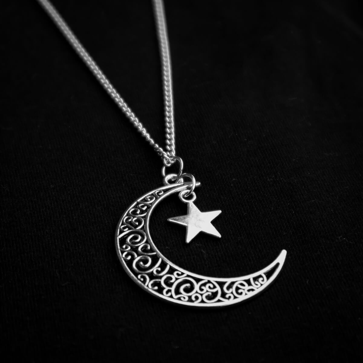FILIGREE MOON & STAR NECKLACE - PACK OF 5